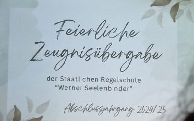 Abschlusszeugnis in der Stadthalle Apolda